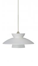 Besa Lighting 1XP-271825-SN - Besa Pendant Trilo 7 Satin Nickel Frost 1x50W Halogen