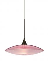 Besa Lighting X-6294RD-LED-BR - Besa Pendant For Multiport Canopy Spazio Bronze Red/Frost 1x5W LED