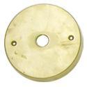 Focus Industries (Fii) FA-24-BRS - Solid brass canopy, single 1/2" NPS hole 