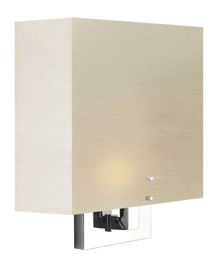 Wall Sconce Zen Frosted White Polished Nickel Max 2x40W E26