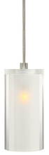 Stone Lighting PD221CRSNX3M - Pendant Crystal Cylinder Clear Satin Nickel Hal G4 35W 1600lm Monopoint