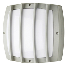 Stone Lighting WO810WHMB6 - Outdoor Wall Lux Square Grid White Medium Base Incandescent 60W A19