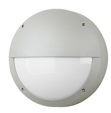 Stone Lighting WO813SIMB6 - Outdoor Wall Lux Round Visa Silver Medium Base Incandescent 60W A19