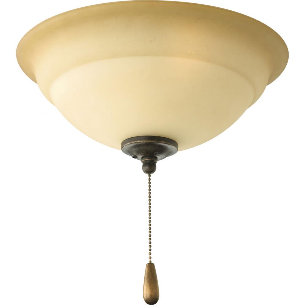 Torino Collection Three-Light Ceiling Fan Light
