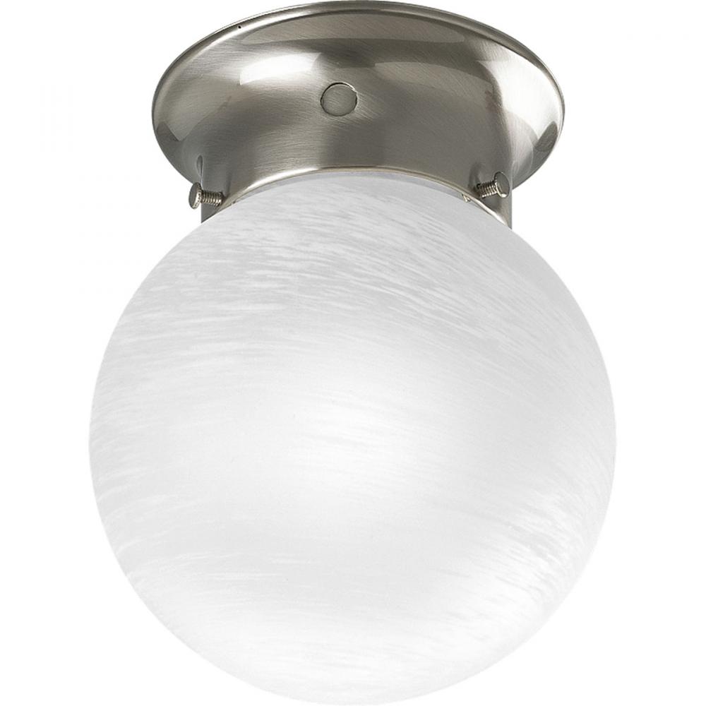 Glass Globes Collection 6" One-Light Close-to-Ceiling