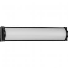 Progress P300408-31M-30 - Barril Collection 24 in. Matte Black Medium Modern Integrated LED Linear Vanity Light