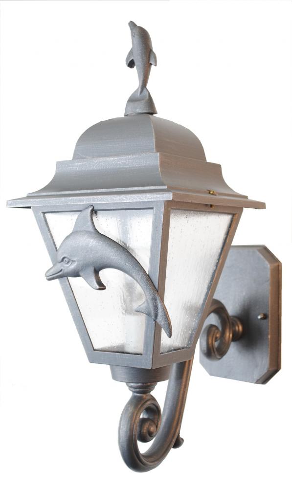 Americana Collection Dolphin Series Model DL177063 Medium Outdoor Wall Lantern