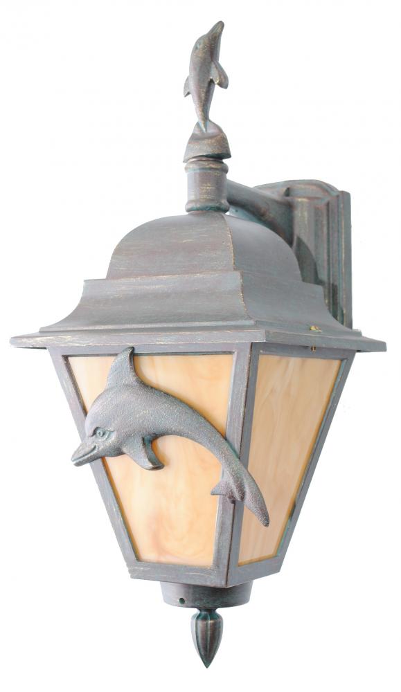 Americana Collection Dolphin Series Model DL1776 Medium Outdoor Wall Lantern