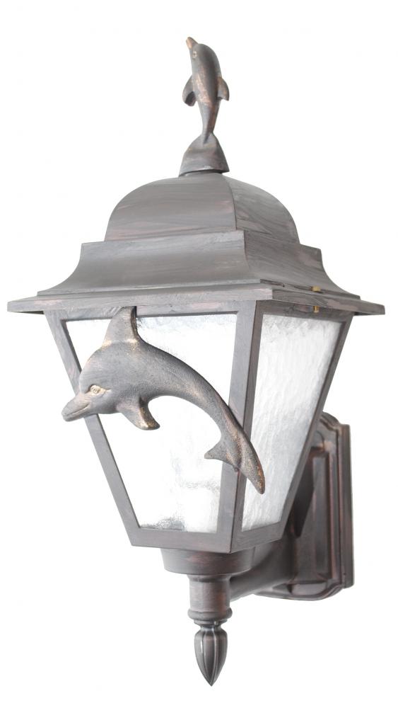 Americana Collection Dolphin Series Model DL1779 Medium Outdoor Wall Lantern
