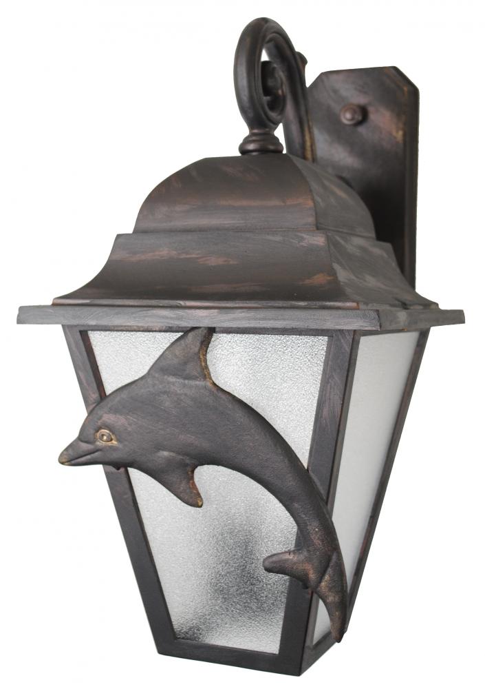 Americana Collection Dolphin Series Model DL179066 Large Outdoor Wall Lantern