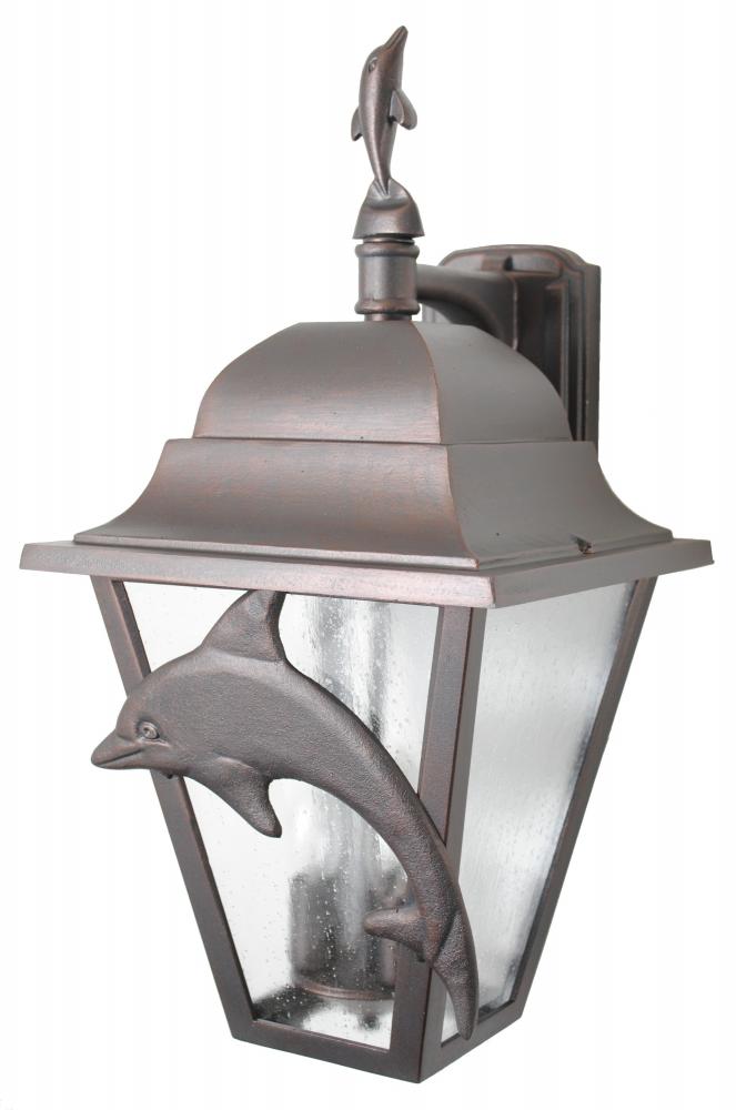 Americana Collection Dolphin Series Model DL1796 Large Outdoor Wall Lantern