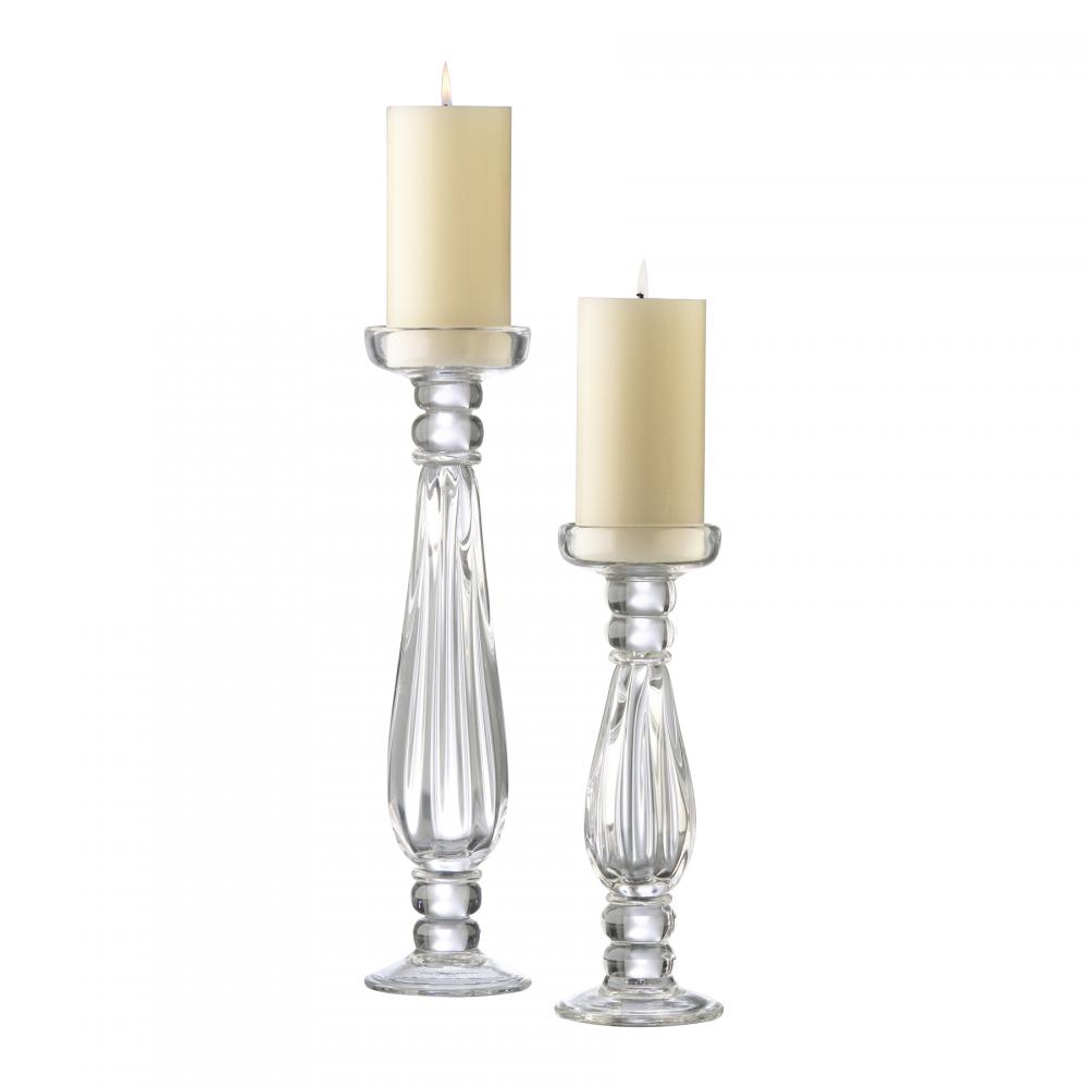 Sm. Clear Candleholder
