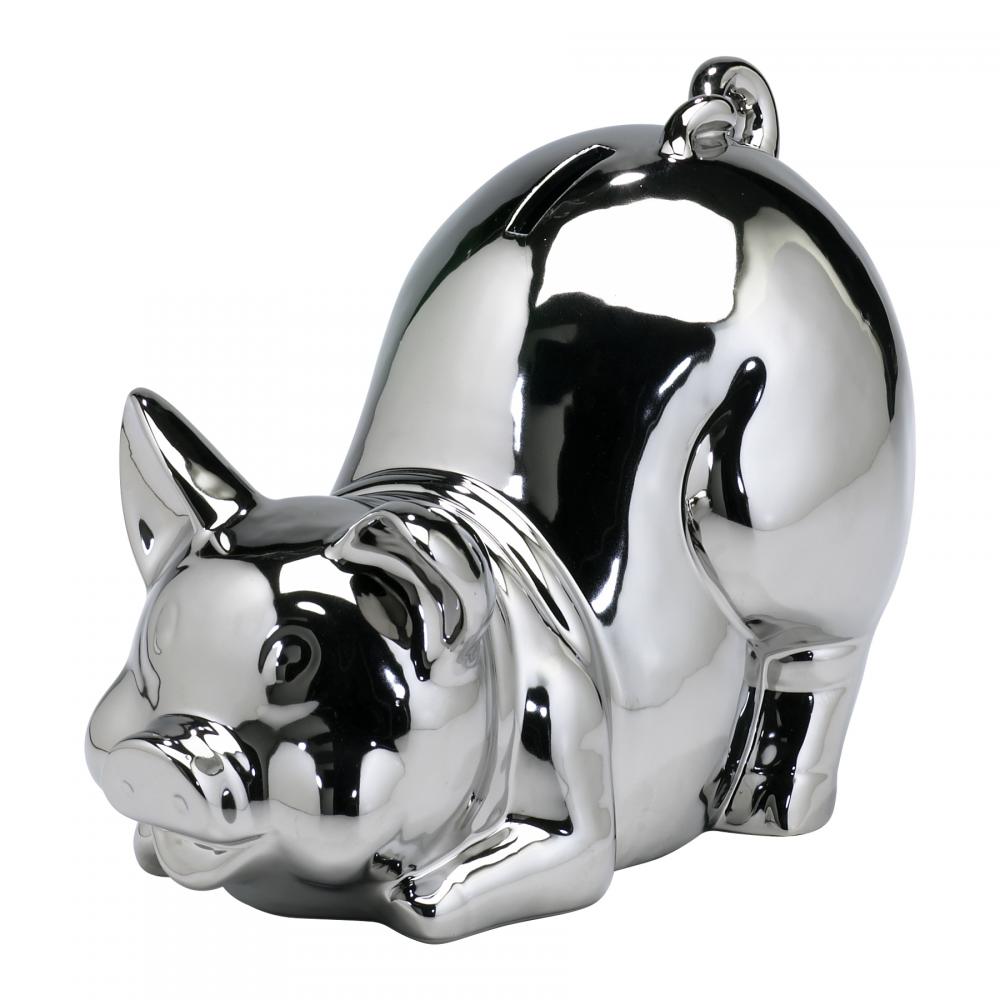 chrome piggy bank