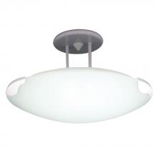 PLC Lighting 1914 WH - PLC 1 Light Semi Flush Mount Concord Collection 1914 WH