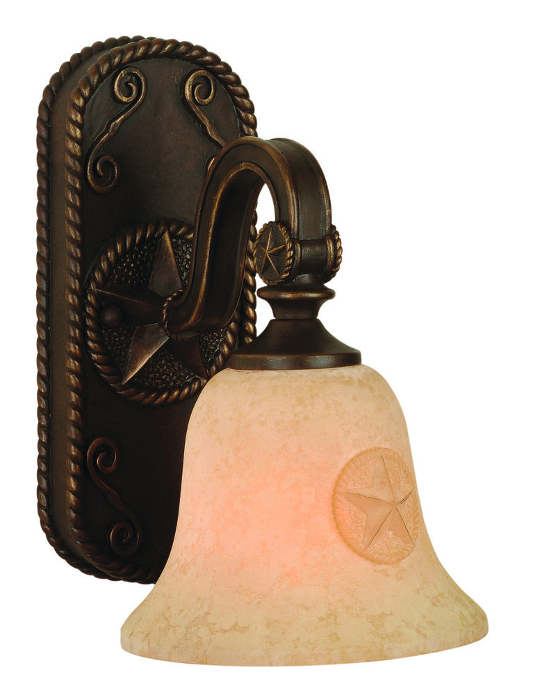 Chaparral 1 Light Wall Sconce in Antique Bronze