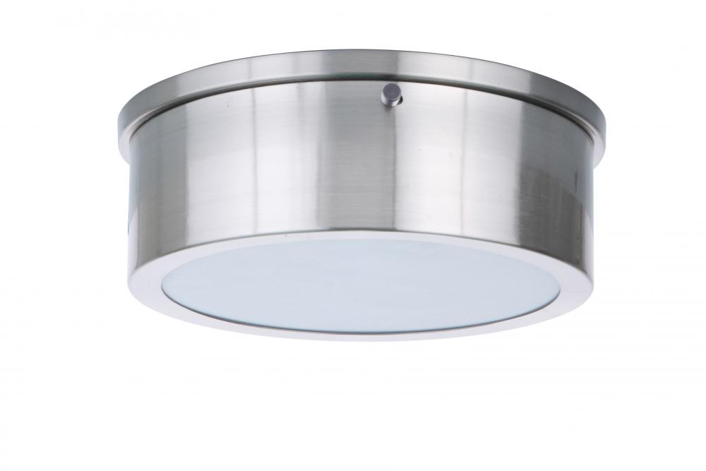 Fenn 1 Light 9" LED Flushmount in Brushed Polished Nickel