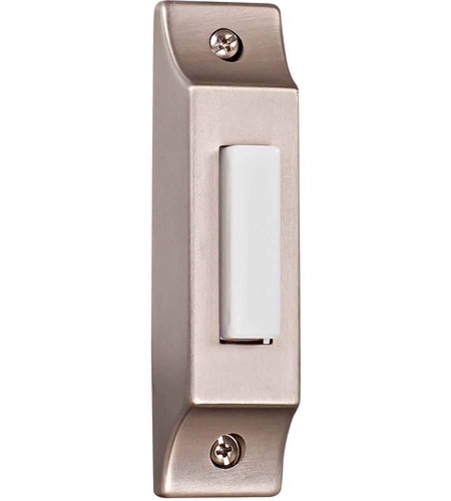 Surface Mount Die-Cast Builder's Series LED Lighted Push Button in Pewter