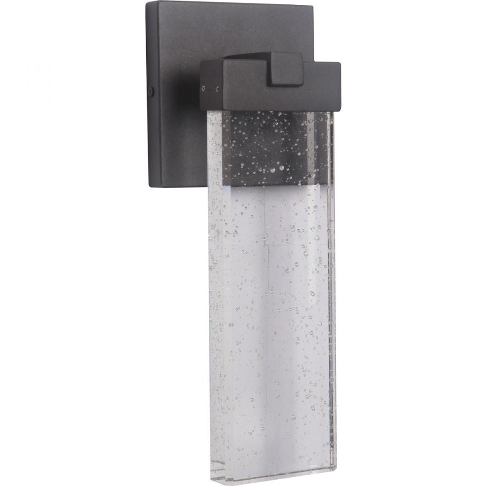 Aria 1 Light Small LED Outdoor Wall Lantern in Textured Black