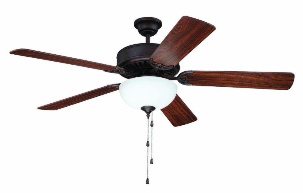 Pro Builder 207 52" Ceiling Fan Kit with Light Kit in Aged Bronze Brushed