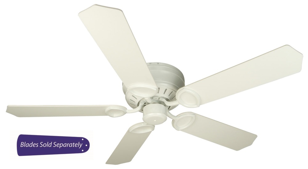 Pro Universal Hugger 52" Ceiling Fan in Antique White (Blades Sold Separately)