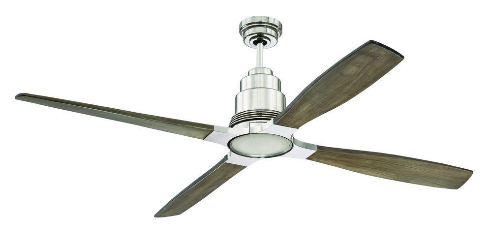 60" Ceiling Fan w/LED Light Kit, Blade Options