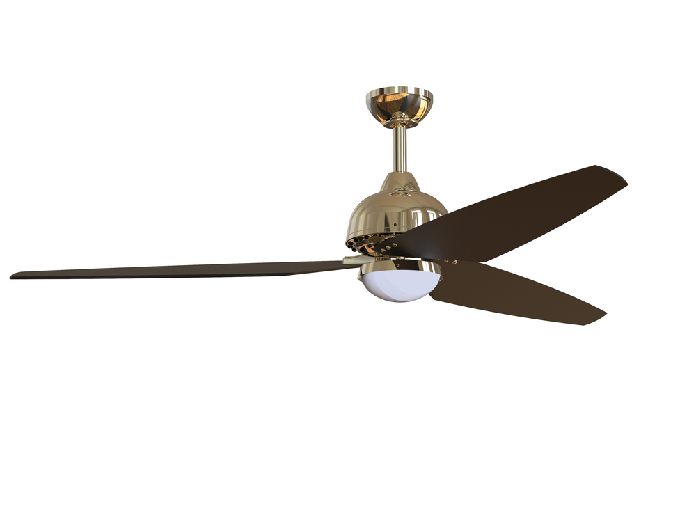 Trento 58" Ceiling Fan (Blades Included) in Polished Nickel