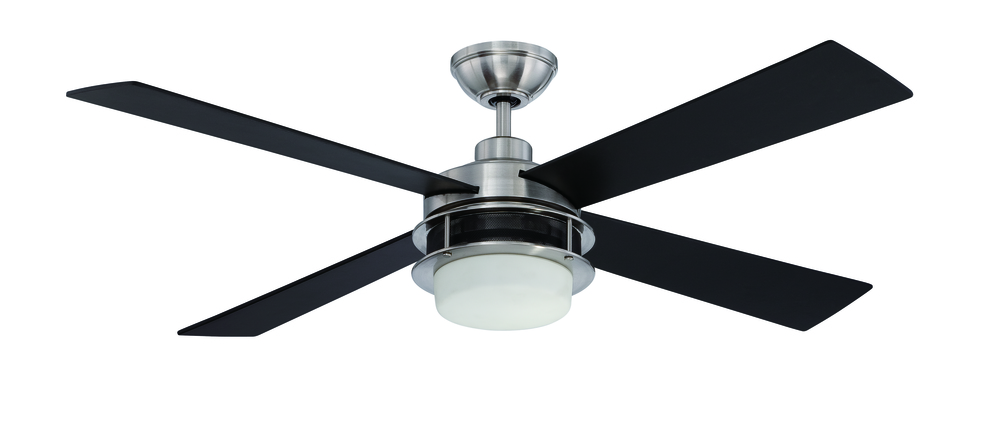 Urban Breeze 48" Ceiling Fan with Blades and Light in Brushed Polished Nickel