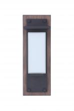 Craftmade ZA2502-WBMN-LED - Heights 1 Light Small Outdoor LED Wall Lantern in Whiskey Barrel/Midnight