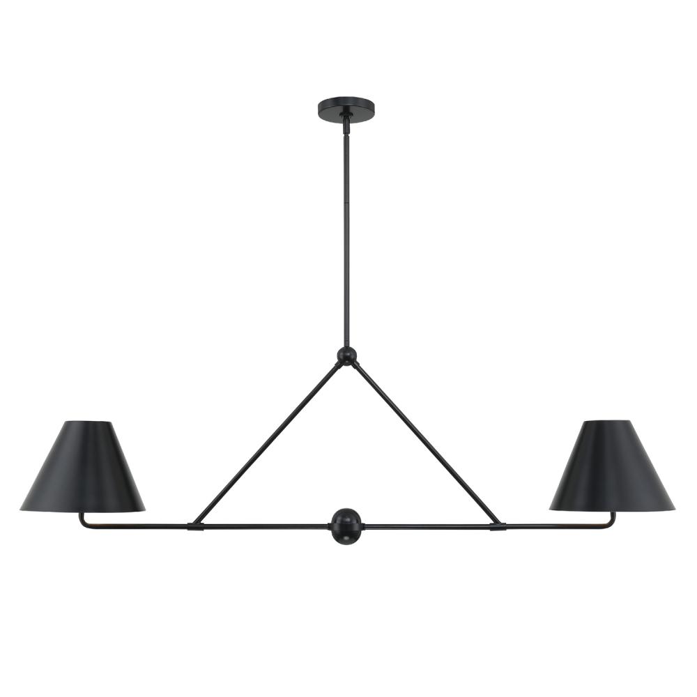 Xavier 4 Light Matte Black Chandelier