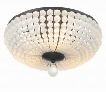 Crystorama BLA-10660-MK - Bella 3 Light Matte Black Semi Flush Mount