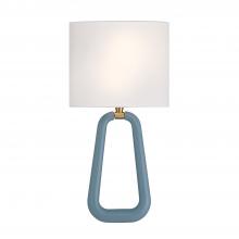 Crystorama JOR-7352-AG-BL - Jori 2 Light Aged Brass + Blue Sconce