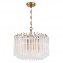 Crystorama LOF-5005-AG - Lofton 5 Light Aged Brass Chandelier