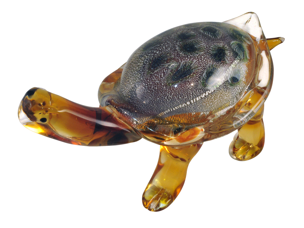 Tracey Turtle Handcrafted Art Glass Figurine