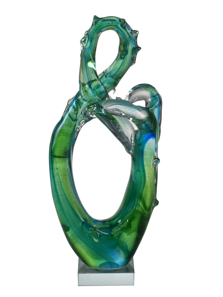 Braided Handcrafted Art Glass Sculpture