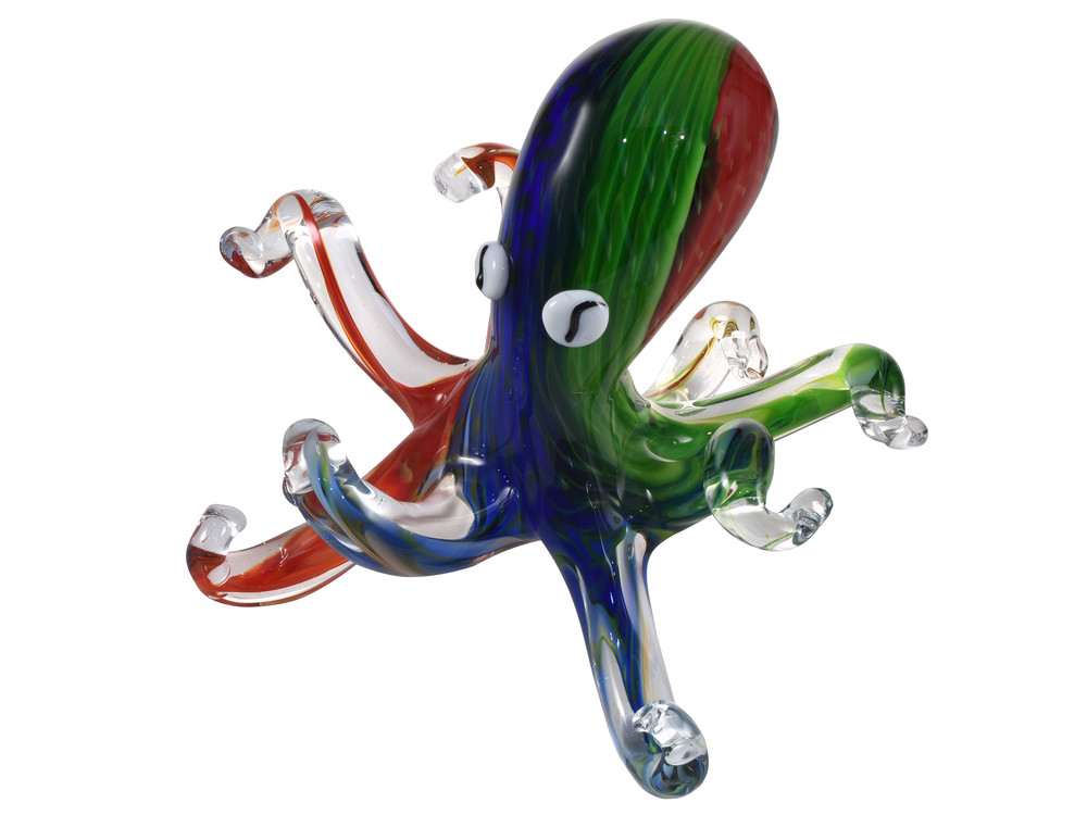 Octopus Handcrafted Art Glass Figurine