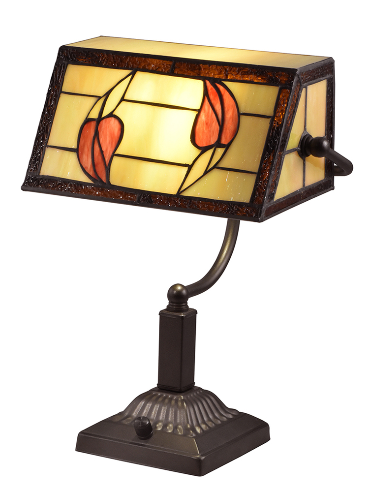 Amaryllis Bankers Tiffany Accent Table Lamp