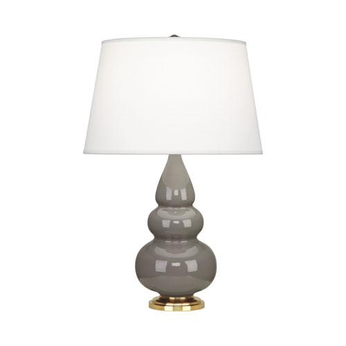 Smokey Taupe Small Triple Gourd Accent Lamp