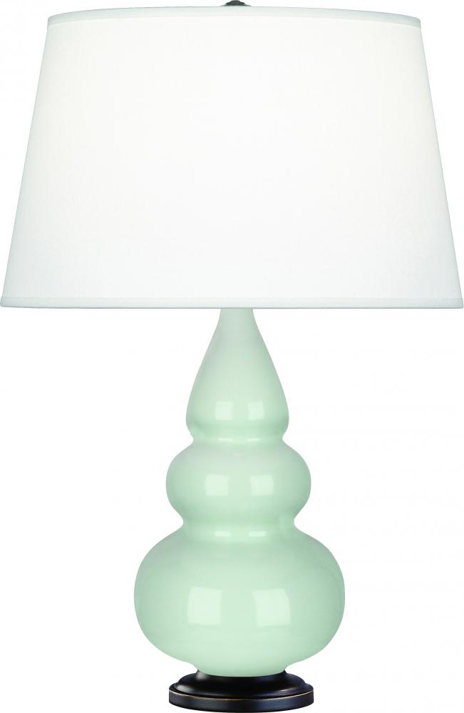 Celadon Small Triple Gourd Accent Lamp