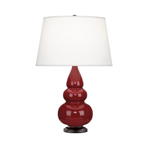 Oxblood Small Triple Gourd Accent Lamp