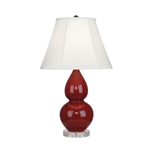 Oxblood Small Double Gourd Accent Lamp