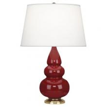 Robert Abbey 245X - Oxblood Small Triple Gourd Accent Lamp