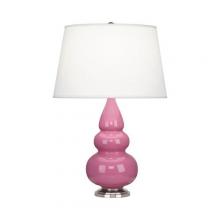 Robert Abbey 288X - Schiaparelli Pink Small Triple Gourd Accent Lamp