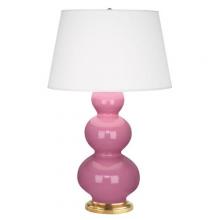 Robert Abbey 318X - Schiaparelli Pink Triple Gourd Table Lamp