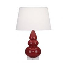 Robert Abbey A285X - Oxblood Small Triple Gourd Accent Lamp