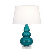 Robert Abbey A293X - Peacock Small Triple Gourd Accent Lamp