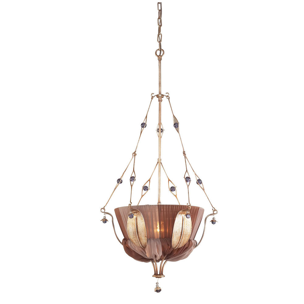 OLIVISSA COLLECTION 1-LIGHT PENDANT in A BRONZED SILVER FINISH ---