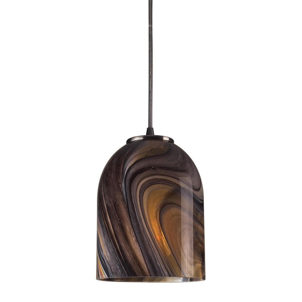 SWIRL COLLECTION 1-LIGHT PENDANT in A MARBLE SWIRL