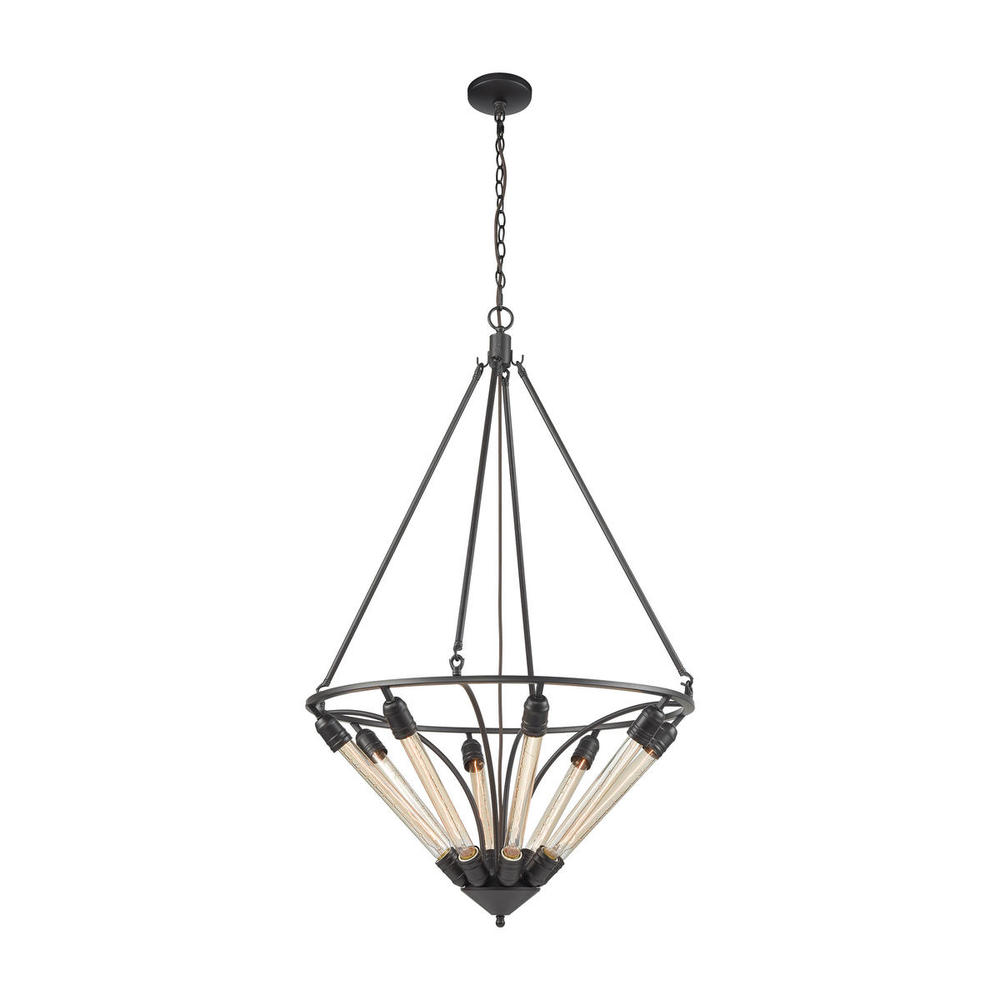 Centrifugal 8-Light Chandelier in Oil Rubbed Bronze