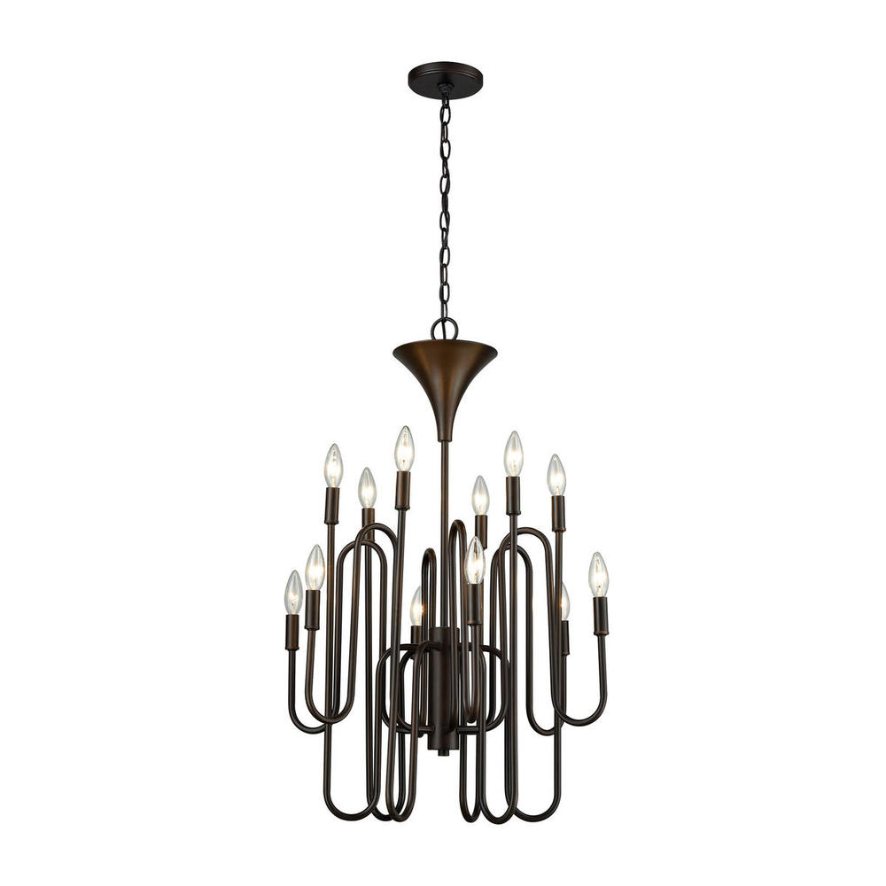 Decatur 12-Light Chandelier in Oil Rubbed Bronze