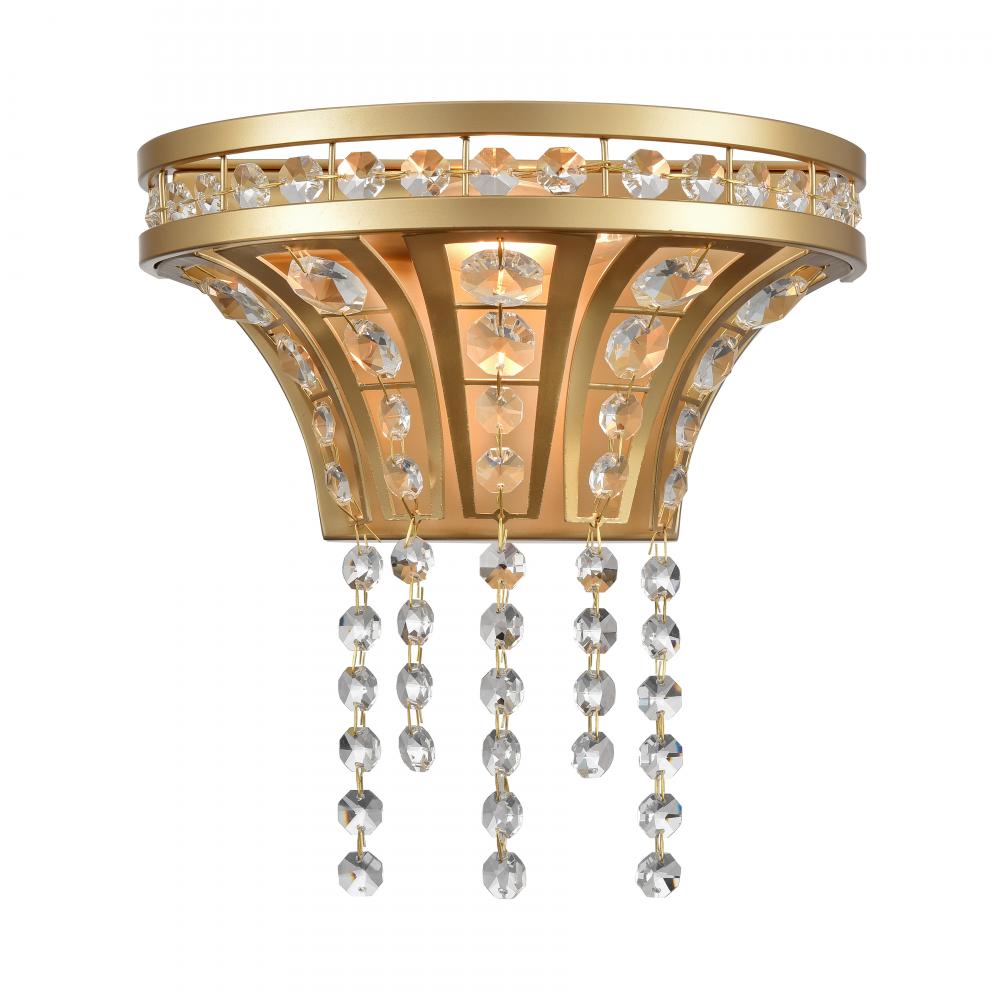 Fantania 9'' High 1-Light Sconce - Champagne Gold